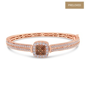 Brățară din aur de 14k cu diamante naturale de 2.50 ct și 0.82 ct