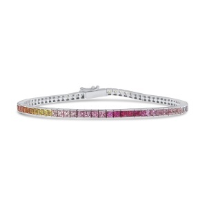 Brățară din aur de 18k cu safire naturale de 5.36 ct