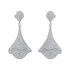 Cercei din argint cu CZ (Cubic Zirconia)