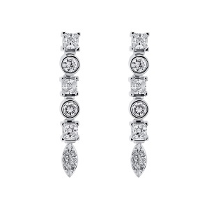 Cercei din argint cu CZ (Cubic Zirconia)