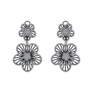 Cercei din argint cu CZ (Cubic Zirconia)
