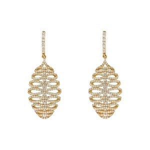 Cercei din argint cu CZ (Cubic Zirconia)