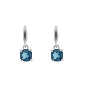 Cercei din argint cu london blue topaz