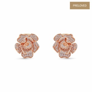 Cercei din aur de 14k cu diamante naturale de 0.86 ct