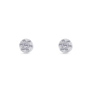 Cercei din aur de 18k cu diamante naturale de 0.13 ct
