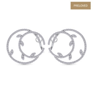 Cercei din aur de 18k cu diamante naturale de 2.60 ct
