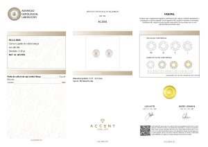 Certificat Gemologic Agl Cercei din aur de 18k cu perle de cultură Akoya AC1591