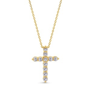 Colier din aur de 18k cu diamante naturale de 0.76 ct