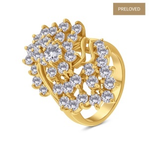 Inel din aur de 14k cu diamante naturale de 3.60 ct