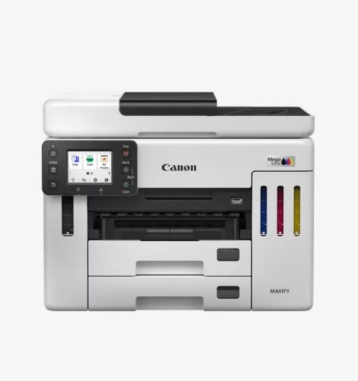 Multifunctional inkjet color CISS Canon Maxify GX7140, ( Print,Copy,Scan, Fax, Cloud), dimensiune A4 , duplex printare, ADF, viteza 24ppm alb-negru, 15.5 ppm color, rezolutie 600X1200 dpi, alimentare hartie250+250+100 coli, Scannet CIS, rezolutie