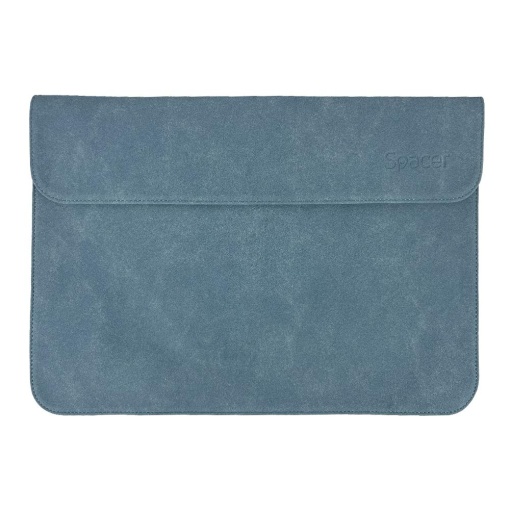 HUSA SPACER, pt. notebook slim de max 15.6″, 1 compartiment, piele sintetica, albastru