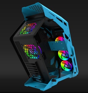 Carcasa Aqirys Procyon, RGB, Mid Tower, Blue - Img 2
