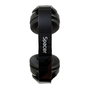 Casti cu micr. Spacer, wireless, utilizare multimedia, capacitate baterie 300mAh, autonomie pana la 8 ore, timp de incarcare 2 ore, negru - Img 3