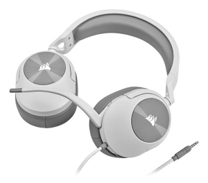 Casti cu microfon Corsair HS55 STEREO, Multi-platform Gaming and Mobile, 20Hz-20KHz, 32ohm, 114db, driver 50mm, alb - Img 8