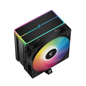 Cooler Procesor DEEPCOOL AG500 ARGB V2 NEGRU, marime heatsink 120x92x150mm, un ventilator ARGB, viteza ventilator 500-2100 RPM +/- 10%, Airflow: 75.89 CFM, Suport AMD: AM4/AM5, suport INTEL: LGA 1700/1200/1151/1150/1155, nivel de zgomot: 31.6 dBA - Img 2