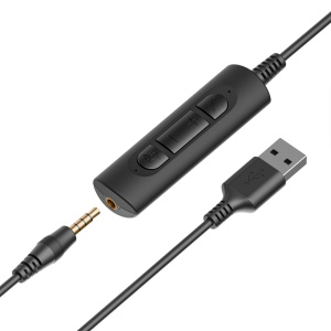 HEADSET AXTEL ONE UC35 STEREO HD AXH-ONE , Corded, Plug&Play USB / 3.5mm Jack Headset Conectivity USB-A, USB-C; Jack / with STEREO HD . Speaker Size has 40 mm / Passive noise reduction : STRONG / Vegan Leather - Img 6