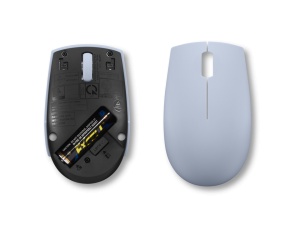 Lenovo 300 Wireless Compact Mouse Frost Blue, Tip: Standard, Rezolutie (dpi): 1000 dpi, Butoane/rotite, 3, Interfata mouse/ Tehnologie: Wireless, Interfata receiver, dongle USB 2.4GHz, Culoare: Albastru, Dimensiune (mm): 97.91 x 57.99 x 32.53 mm, - Img 6