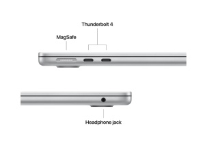 MacBook Air 13.6" Retina/Apple M4 (CPU 10-core, GPU 8-core, Neural Engine 16-core)/16GB/256GB - Silver - INT KB (2025) 30W USB‑C - Img 3