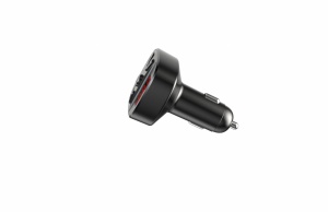 Modulator FM Serioux ABFM60, Bluetooth 5.0 , raza actiune de până la 5 m, voltaj intrare: 1x DC 12V/24V ,2 porturi USB: 1x USB DC5V 2.4A Max 1 x USB audio (pana la 32 GB), slot MicroSD (pana la 32 GB), format muzica: MP3/WMA/WAV, frecvența FM: 87.5MHz - - Img 4