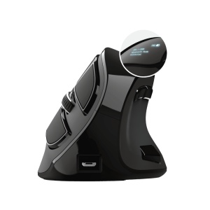 Mouse Trust Voxx, Rechargeable Ergonomic Wireless, negru - Img 6