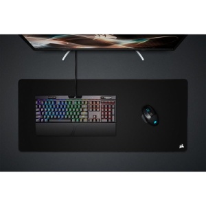 Mousepad Gaming Corsair MM350 Pro Extended XL, Textil, Margini Cusute, 930x400x4mm, Negru - Img 11