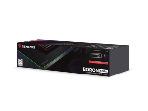 Mousepad Genesis Boron 500 XXL, iluminare RGB, material cauciuc + textil, dimensiuni 800x400x4 mm, negru - Img 7