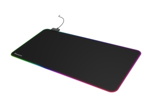 Mousepad Genesis Boron 500 XXL, iluminare RGB, material cauciuc + textil, dimensiuni 800x400x4 mm, negru - Img 8
