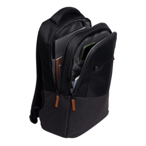 Rucsac laptop Trust Lisboa pentru laptop-uri cu diagonala de 16", material POM, RPET Polyester, RPET twill polyester, volum 23 L, negru - Img 4