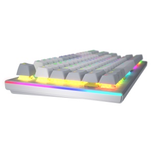 Tastatura mecanica cu fir Hator Gravity TKL conectivitate USB, polling rate 1000Hz, iluminare RGB cu functia de a customiza fiecare tasta individual, tip switch HATOR Aurum Orange Linear rev.2.0, durata de viata switch 70M de clickuri, material taste - Img 4