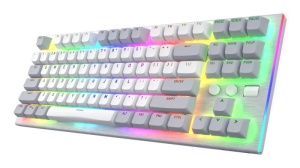 Tastatura mecanica cu fir Hator Gravity TKL conectivitate USB, polling rate 1000Hz, iluminare RGB cu functia de a customiza fiecare tasta individual, tip switch HATOR Aurum Orange Linear rev.2.0, durata de viata switch 70M de clickuri, material taste - Img 7