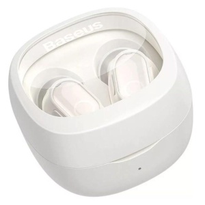 Casti Baseus Bowie WM02 TWS, wireless, bluetooth 5.3, microfon pe casca, crem - Img 5