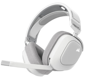 Casti cu microfon Corsair HS80 MAX WIRELESS, Multi-platform Gaming, 20Hz-40Khz, 32ohm, 116db, driver 50mm, autonomie baterie de pana la 24 de ore, alb - Img 9