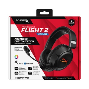 Casti Gaming Head-band HyperX Cloud Flight 2, Wireless, Negru