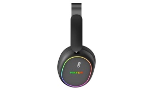 Casti gaming wireless Hator Phoenix 2, material membrana PET, frecventa raspuns 10Hz-44kHz, impendanta 32Ω, putere maxima 30mW, autonomie bateria pana la 45 de ore, timp incarcare 4 ore, conexiune HATOR SyncHUB™, conexiune HATOR ClearScan™, spatial - Img 7