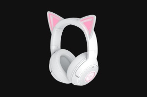 Casti Razer Kraken Kitty V2 Bluetooth 5.2Quartz Edition, interfata USB- A, sensibilitate 92.5 dB SPL / mW @ 1kHz si sensibilitate microfon 42 dBV /Pa, alb - Img 2