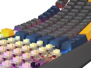 Tastatura gaming mecanica cu fir Genesis Thor 230 TKL, iluminare RGB, switch Linear, switch model Outemu Panda, numar taste 87, 11 butoane multimedia, lungime cablu 1.6m, dimensiuni 363 x 155 x 39 mm, naval blue - Img 7