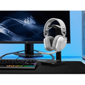 Casti cu microfon Corsair HS80 WIRELESS Surround 7.1, Multi-platform Gaming, 20Hz-40KHz, 32ohm, 116db, driver 50mm, autonomie baterie de pana la 20 de ore, alb - Img 11