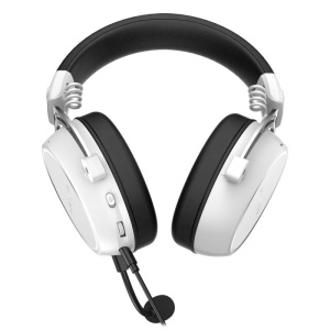 Casti gaming cu fir Hator Hypergang 3, material membrana compozit, frecventa raspuns 10Hz-44kHz, impendanta 32Ω, putere maxima 30mW, microfon detasabil unidirectional, sensibilitate -38 ±3dB, alb - Img 4