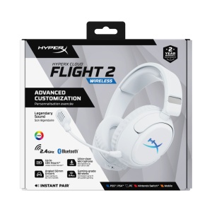 Casti Gaming Head-band HyperX Cloud Flight 2, Wireless, Alb