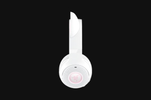 Casti Razer Kraken Kitty V2 Bluetooth 5.2Quartz Edition, interfata USB- A, sensibilitate 92.5 dB SPL / mW @ 1kHz si sensibilitate microfon 42 dBV /Pa, alb - Img 3