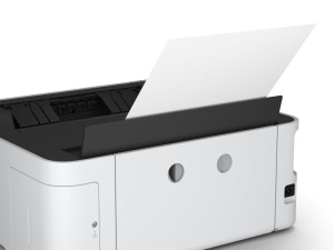 Imprimanta inkjet mono CISS Epson M1180, dimensiune A4, viteza max 39 ppm, Duplex, rezolutie printer 1200x2400dpi, alimentare hartie 250 coli, interfata: USB, Ethernet, WiFi, Wi-Fi Direct, consumabile: C13T03P14A ( 120ml) , doua recipiente de cerneala - Img 9