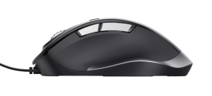Mouse Trust Fyda cu fir, optic, interfata USB 2.0 rezolutie maxima 5000 DPI, 6 butoane, negru - Img 4