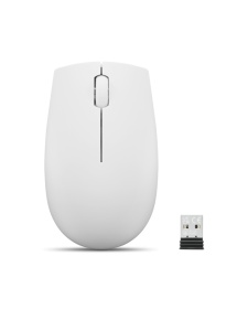 Mouse wireless Lenovo 300, Cloud Grey, Rezolutie (dpi): 1000 dpi, Butoane/rotite: 3, Interfata mouse: Wireless, Tehnologie: Wireless, Interfata receiver: dongle USB 2.4GHz, Dimensiune (mm): 97.91 x 57.99 x 32.53 mm, Greutate: 52g - Img 1