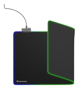 Mousepad Genesis Boron 500 XXL, iluminare RGB, material cauciuc + textil, dimensiuni 800x400x4 mm, negru - Img 10