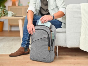 Rucsac laptop Trust Avana pentru laptop-uri cu diagonala de 16", material POM, RPET Polyester, RPET twill polyester, volum 20 L, gri - Img 11