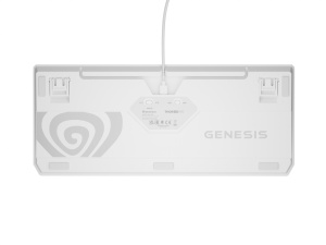 Tastatura gaming mecanica wireless Genesis Thor 230 TKL, iluminare RGB, 87 taste, 11 butoane multimedia, alb - Img 5