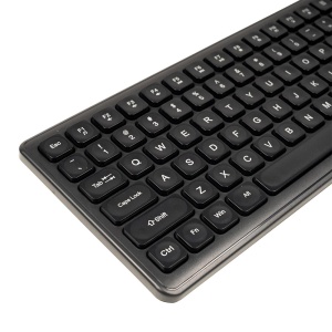 Tastatura Spacer cu fir USB, 104 taste, silentioasa, low profile fingertip keycap design, negru - Img 2