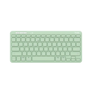 Tastatura Trust Lyra Wireless, conexiune USB-A, USB-C 1.1, distanta acoperire wireless 10m, 1x AAA baterie, compatibila cu laptop, pc, Bluetooth devices, tableta, verde - Img 6