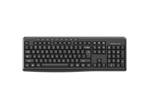 Tastatură wireless 2.4G Tastatură: cu rând independent de taste multimedia Mod: 2.4G Număr taste: 104 + 9 taste rapide Material: ABS Culoare: Negru Chipset: Huntersun Aspect: Orice aspect disponibil Tip interfață: USB Dimensiune: 442*152*25mm ; 440g - Img 2