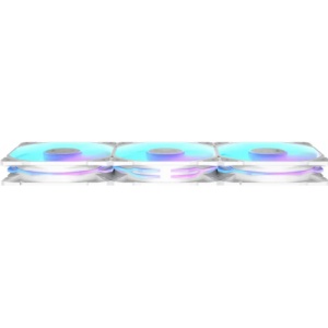 Ventilator Carcasa ASUS TUF GAMING TR120 ARGB REVERSE 3IN1 White, 12 cm, 2000 RPM, 3 ventilatoare, RGB - Img 2
